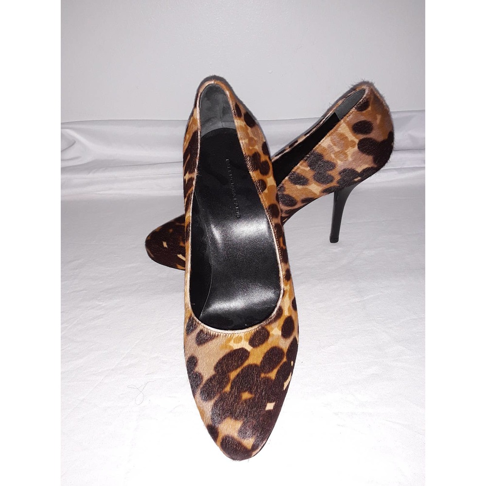 Balenciaga Paris Ponyhide Sz 38 IT / Hair Animal Print Slip On Pumps